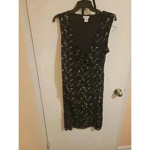 Mimi Maternity Blouse Skirt Large Pull On Holiday New Years Wedding Party Floral